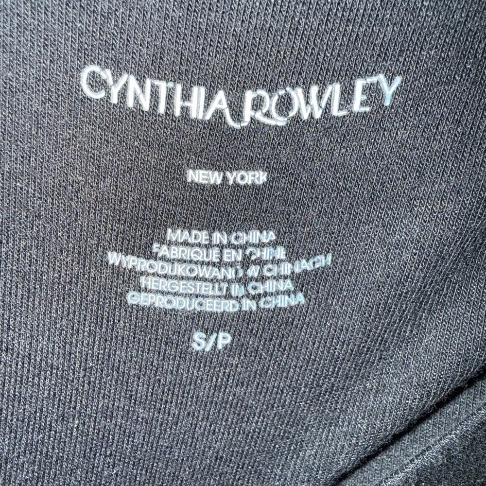 Cynthia Rowley Black Long Sleeve Tee - Picture 3 of 5